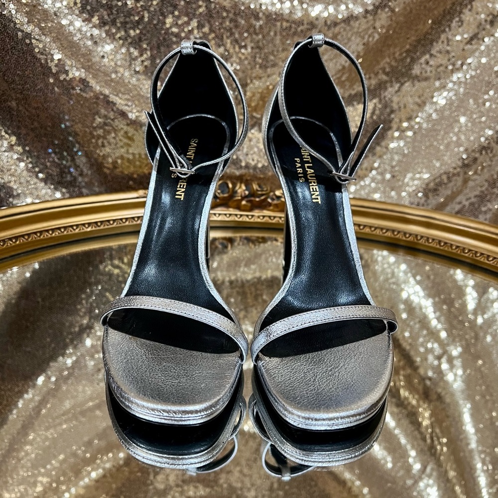 YSL Jane Sandal- Silver
